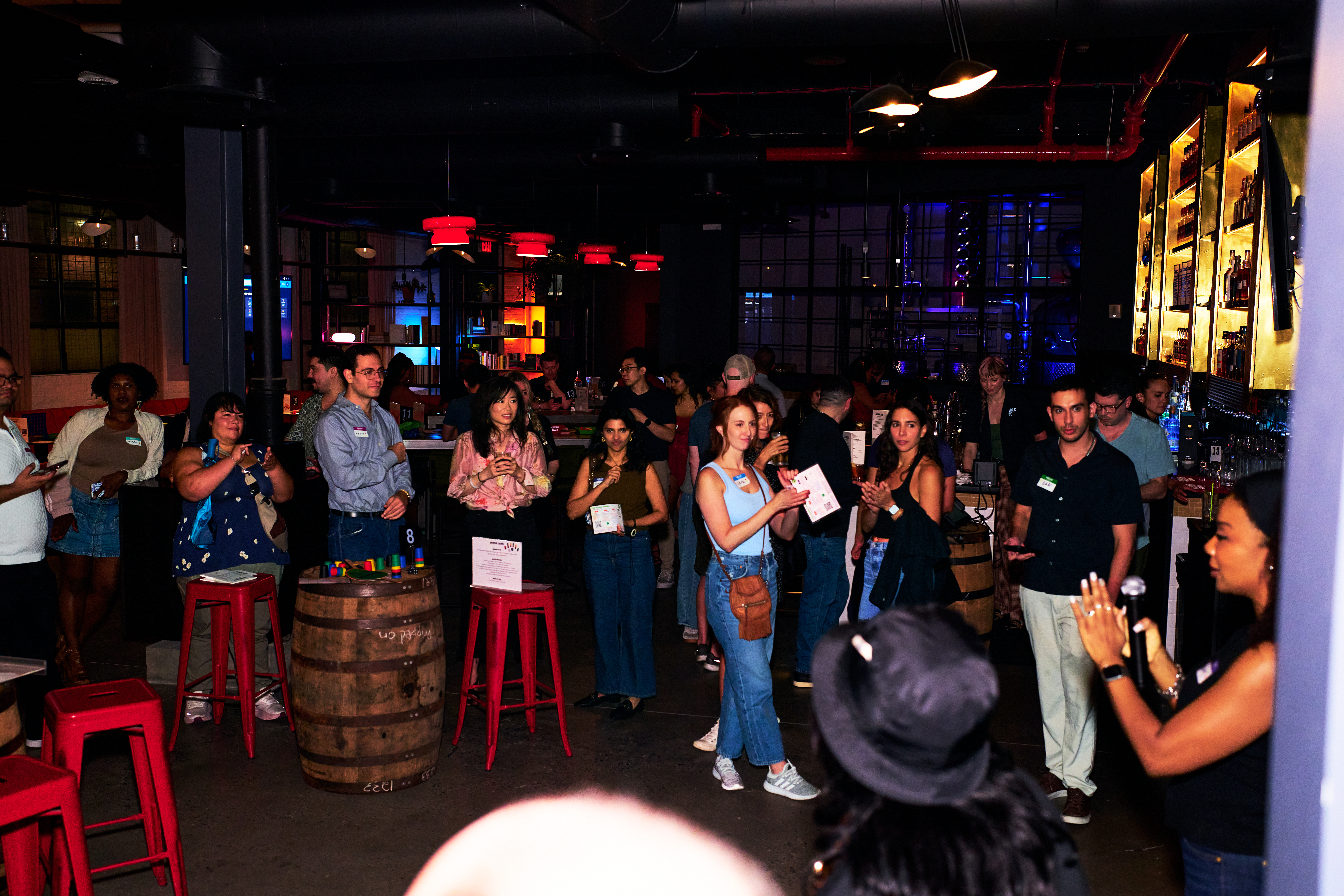 Concept render of guests rotating between rounds